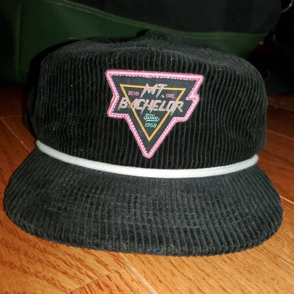 Brist MFG Other - EUC Corduroy Hat Cap Adjustable MT Bachelor Patch One Size UNISEX